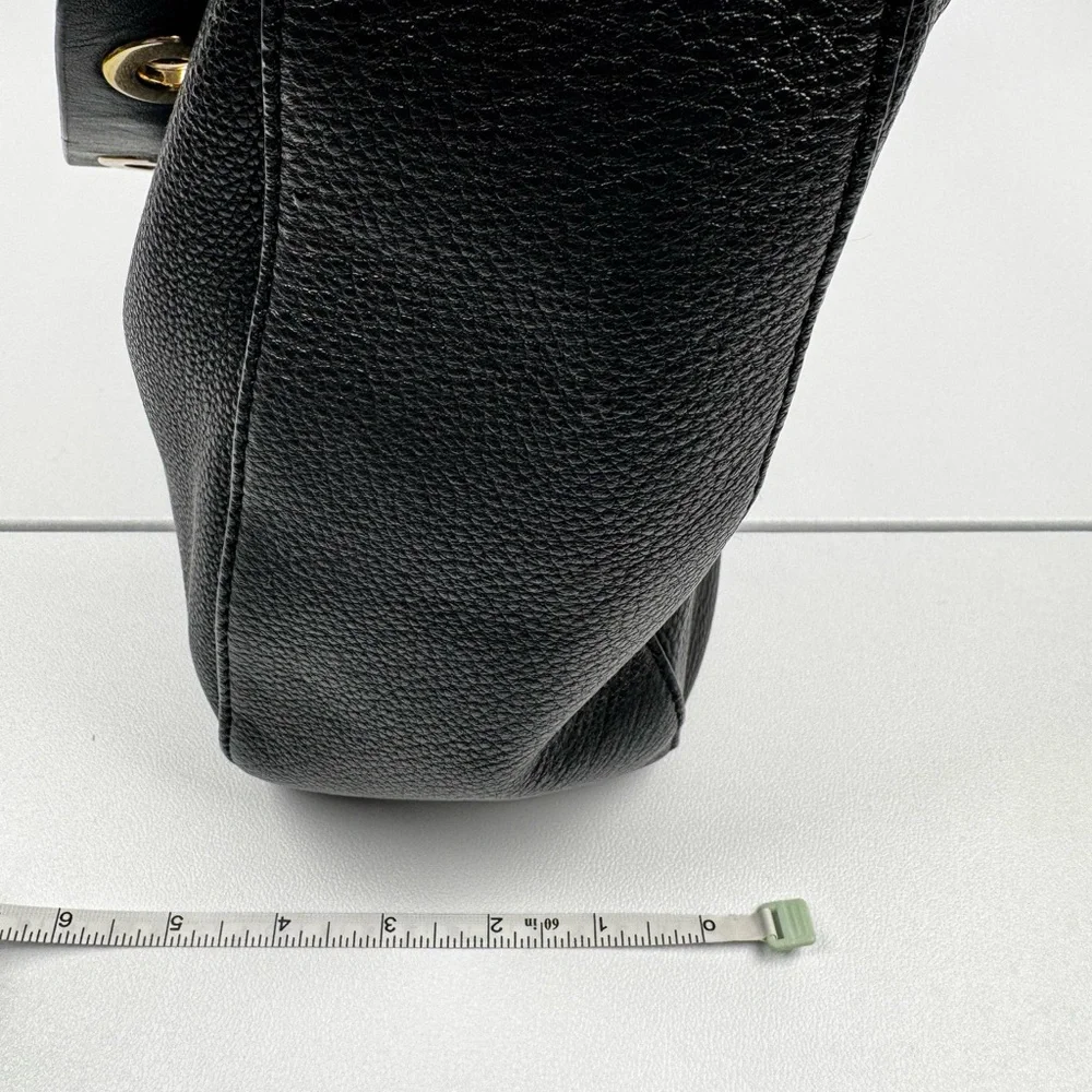 Michael Kors Raven Large Leather Shoulder Bag Black